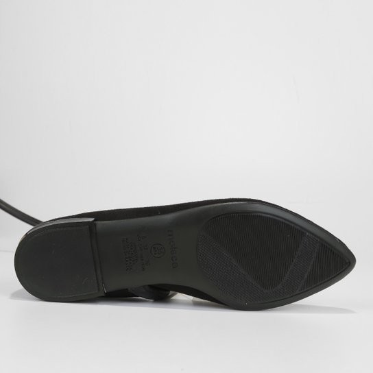 Sapatilha Moleca Bico Fino Amarração Feminina