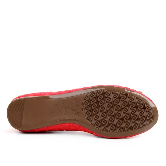Sapatilha Shoestock Clássica Matelassê Feminina - Vermelho