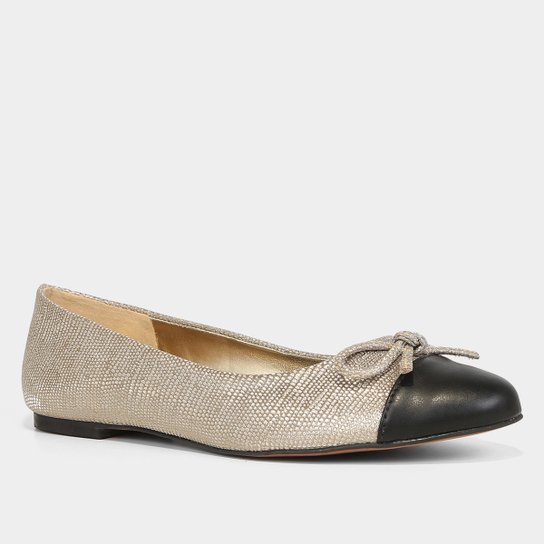 Sapatilha Shoestock Laço Bico Redondo Feminina