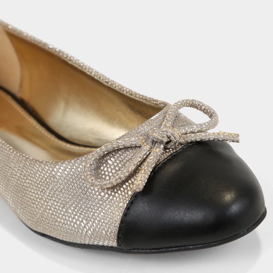 Sapatilha Shoestock Laço Bico Redondo Feminina