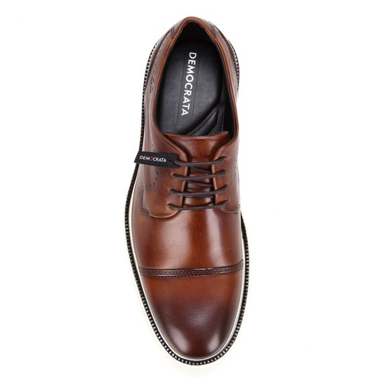 Sapato Casual Couro Democrata Bay Masculino