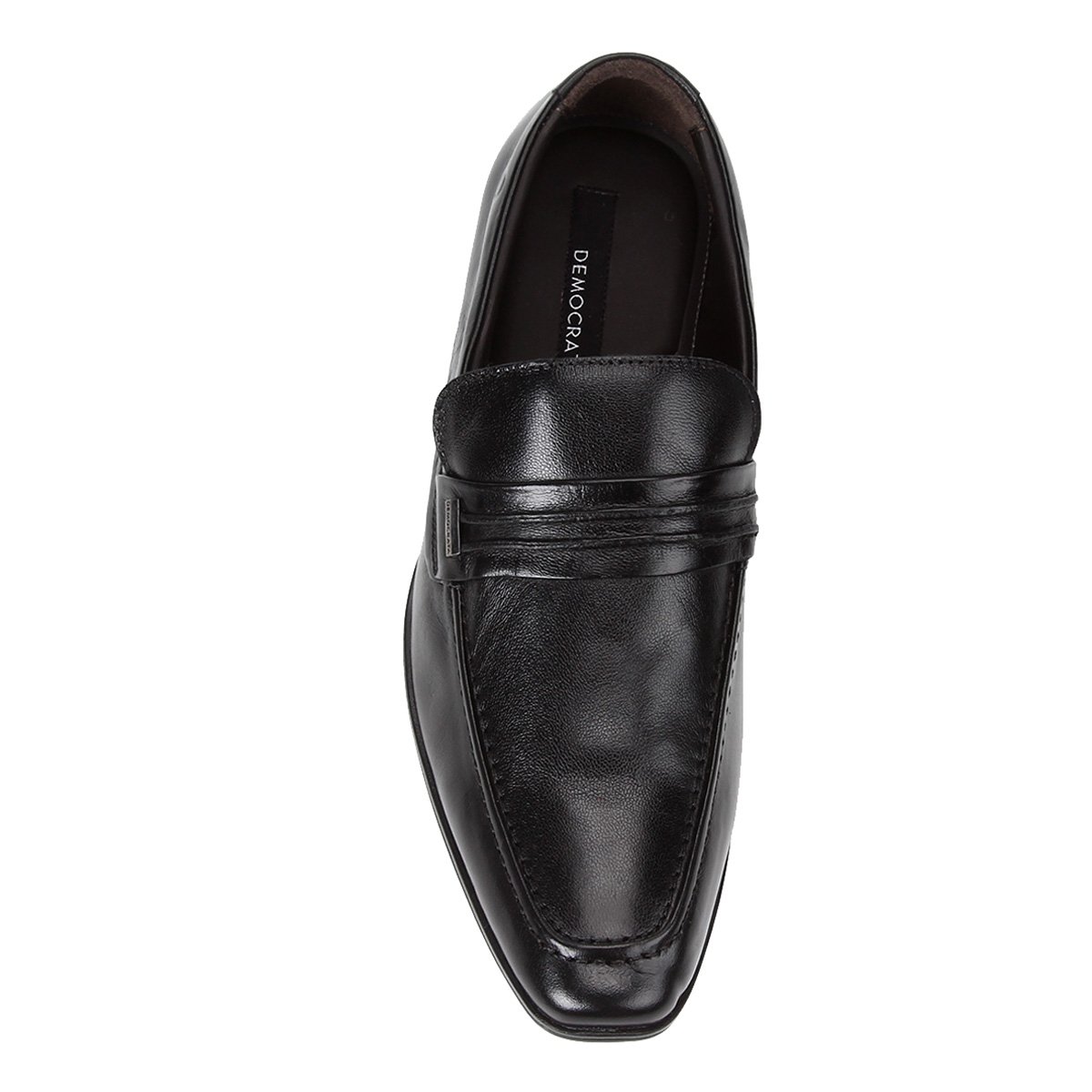 Sapato Social Couro Democrata Bellagio - Preto+Marrom | Shoestock
