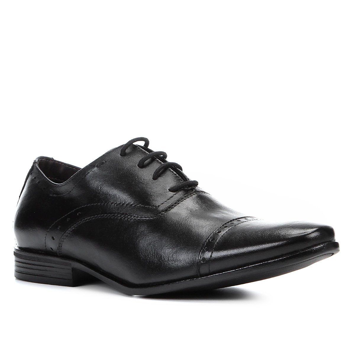 Sapato Social Couro Shoestock Brogues Masculino - Preto | Shoestock