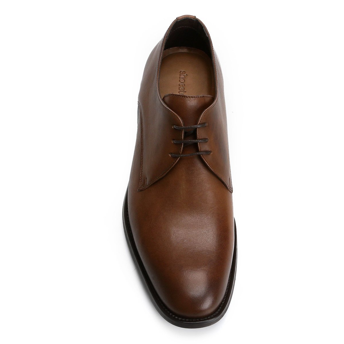 Sapato Social Couro Shoestock Derby Masculino - Marrom | Shoestock