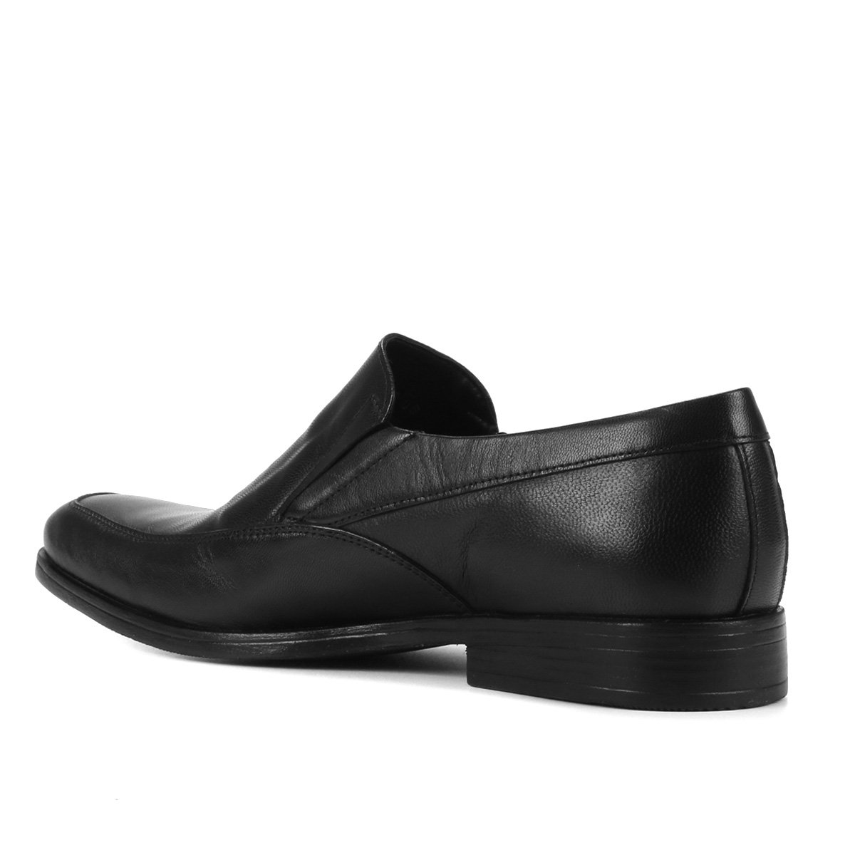 Sapato Social Couro Shoestock Liso Elástico Masculino - Preto | Shoestock