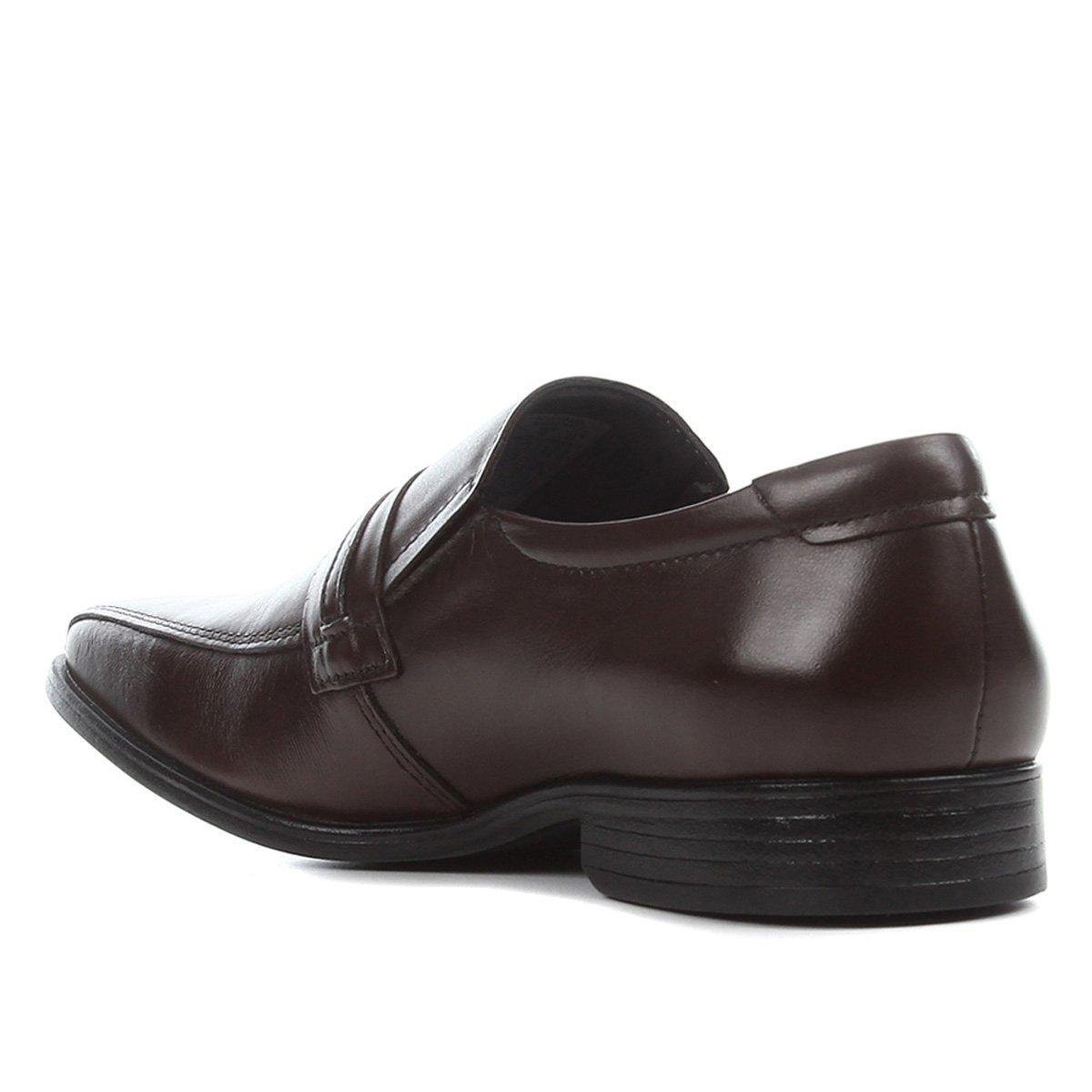 Sapato Social Democrata Prime Masculino - Café | Shoestock