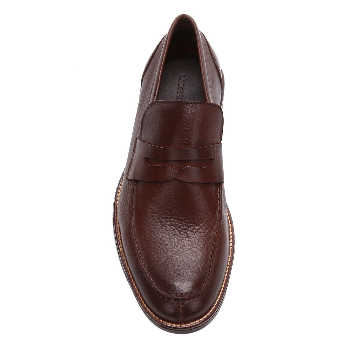 Sapato Social Shoestock Detalhe Pesponto Masculino - Caramelo | Shoestock