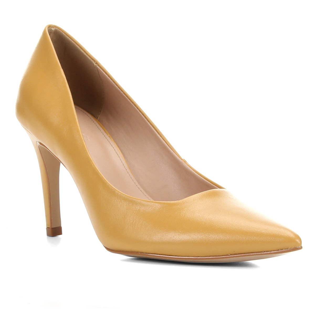 scarpin cor mostarda