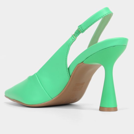 Scarpin Shoestock Slingback Monocolor Alto Taça Alto