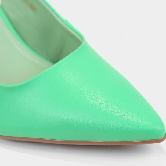 Scarpin Shoestock Slingback Monocolor Alto Taça Alto