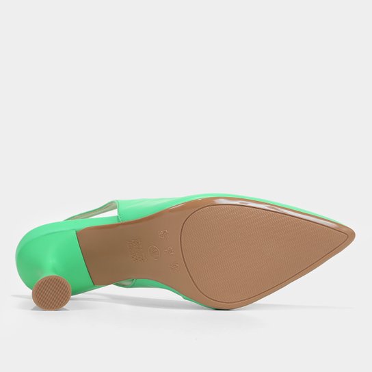 Scarpin Shoestock Slingback Monocolor Alto Taça Alto