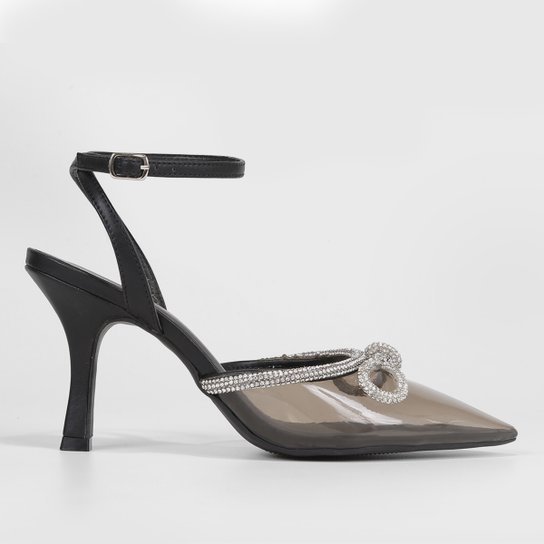 Scarpin Shoestock Vinil Com Brilho