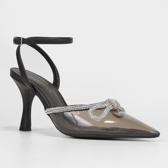 Scarpin Shoestock Vinil Com Brilho