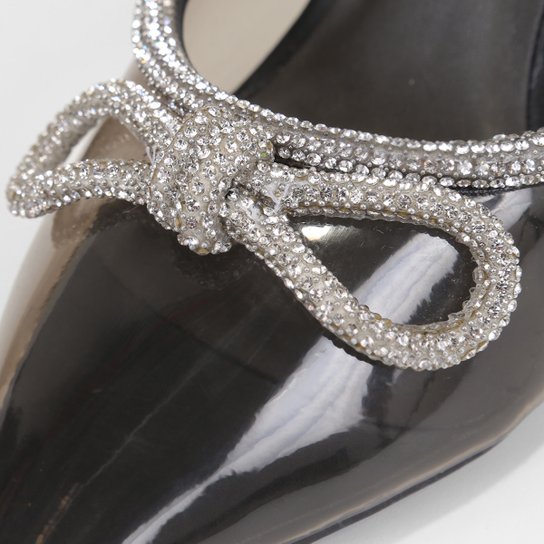 Scarpin Shoestock Vinil Com Brilho