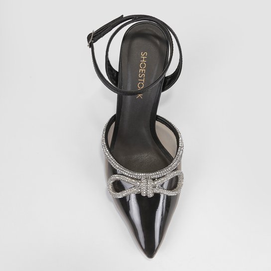Scarpin Shoestock Vinil Com Brilho