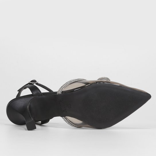 Scarpin Shoestock Vinil Com Brilho