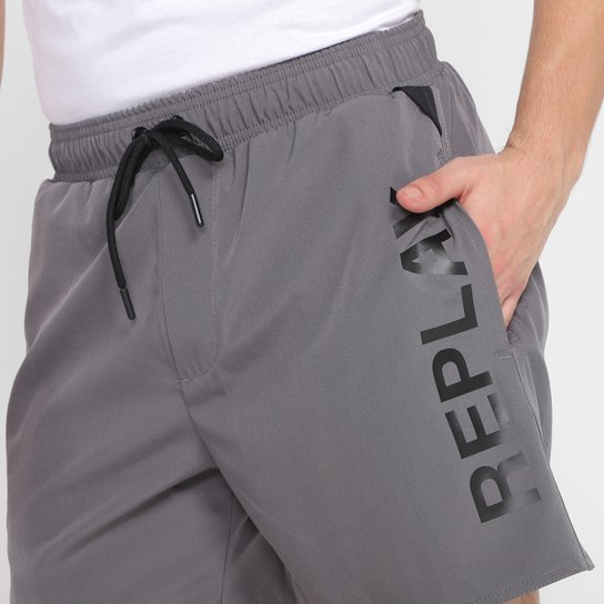 Short Replay Estampado Masculino