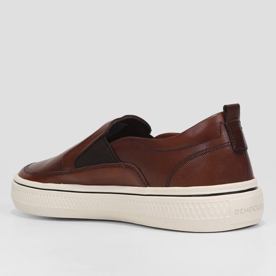 Slip On Couro Democrata Denim Fender Masculino