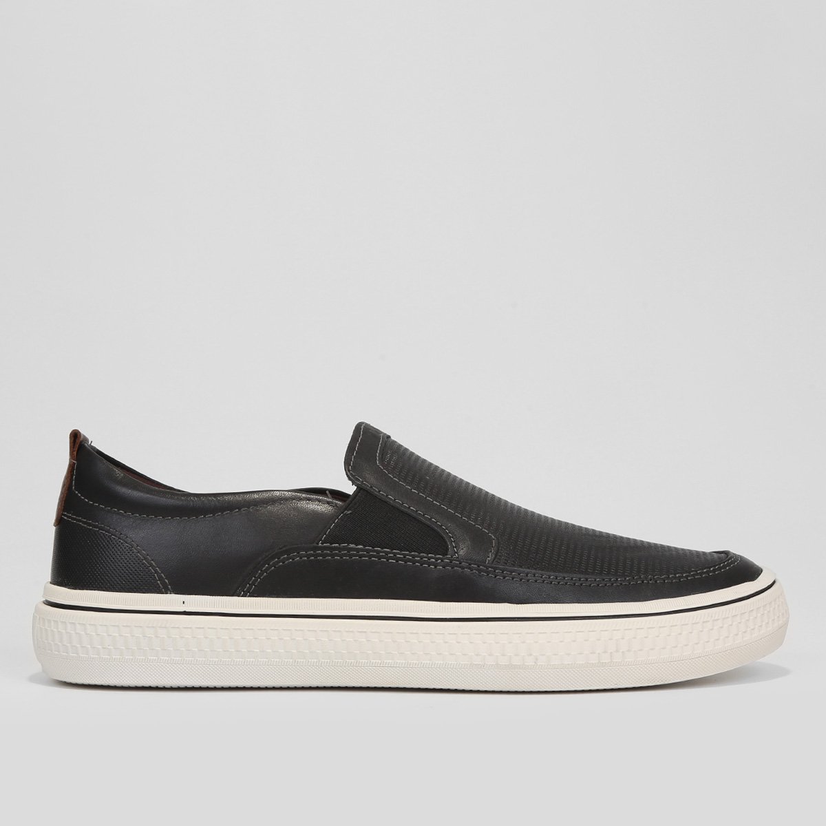 Slip On Couro Democrata Denim Fender Masculino Shoestock