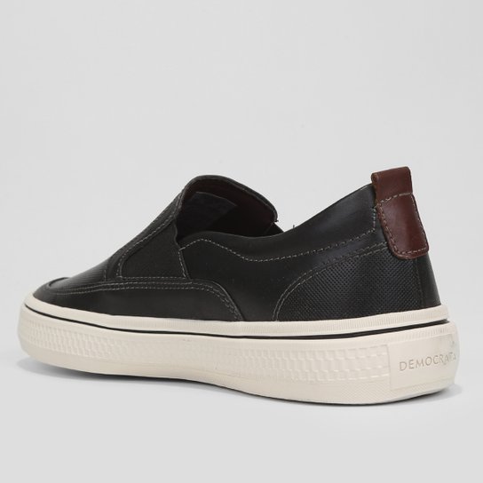 Slip On Couro Democrata Denim Fender Masculino