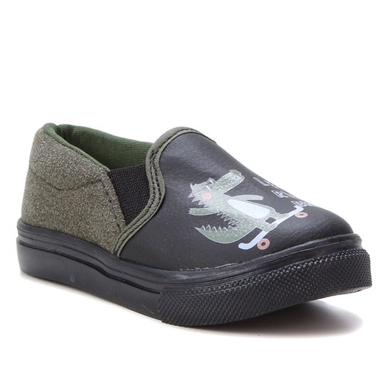Slip On Infantil Kurz Let's Ride Bro Masculino