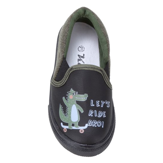 Slip On Infantil Kurz Let's Ride Bro Masculino