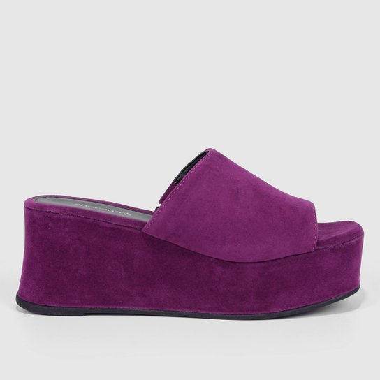 Tamanco Shoestock Flatform Camurça