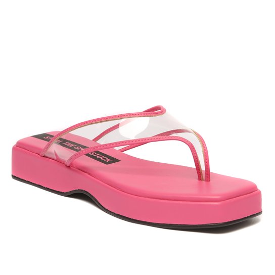 Tamanco Shoestock Flatform Vinil Color