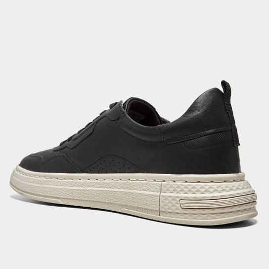 Tênis Couro Democrata Denim Jake Masculino