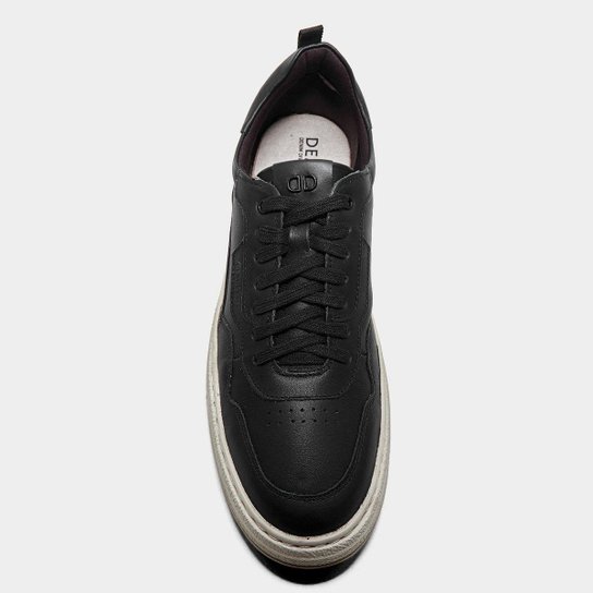 Tênis Couro Democrata Denim Jake Masculino