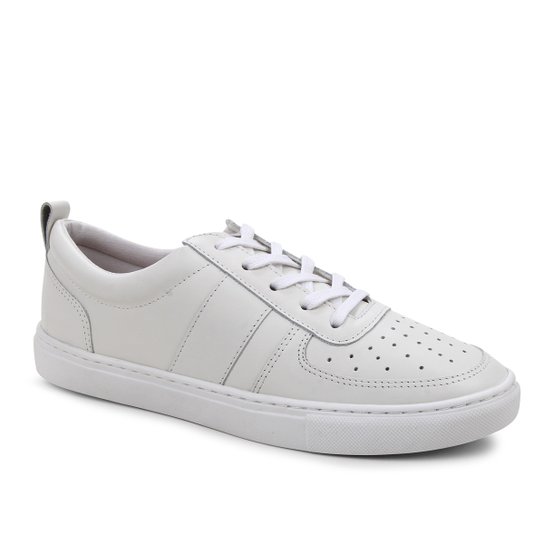 Tênis Couro Shoestock Basic Comfy Feminino - Branco