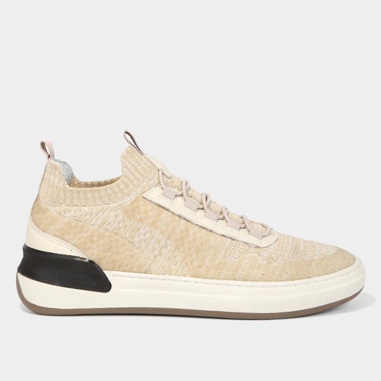 Tênis Couro Shoestock Knit Masculino