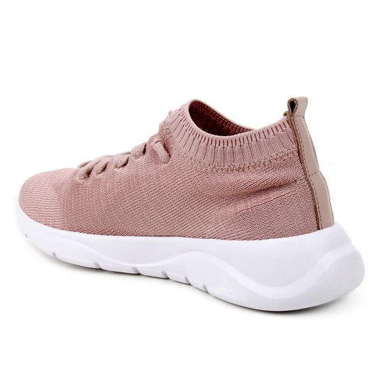 Tênis Shoestock Comfy Tricot Feminino - Nude