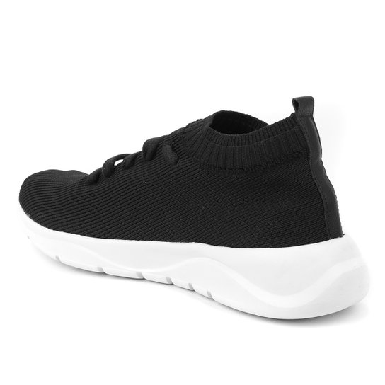 Tênis Shoestock Comfy Tricot Feminino - Preto