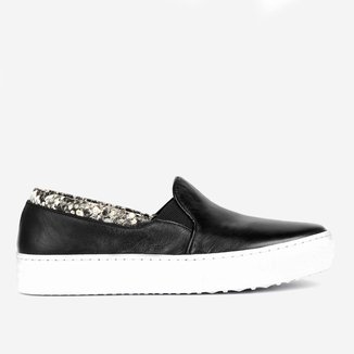 Tênis Shoestock Slip On Couro