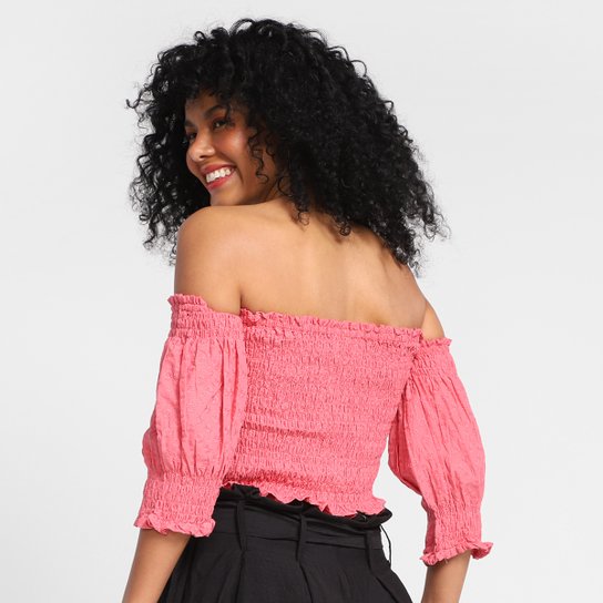 Top Cropped Loved Ciganinha Feminino