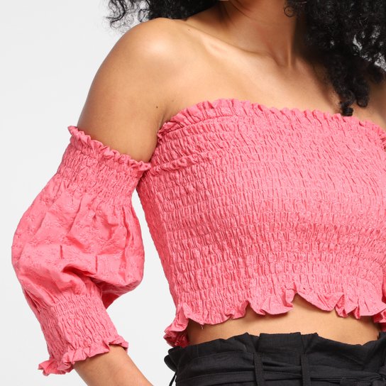 Top Cropped Loved Ciganinha Feminino