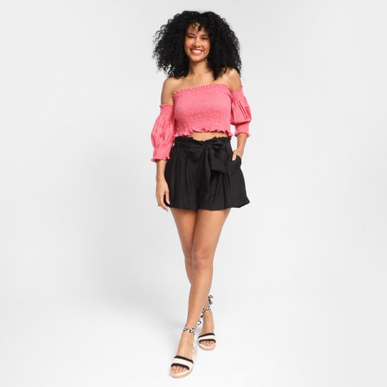 Top Cropped Loved Ciganinha Feminino