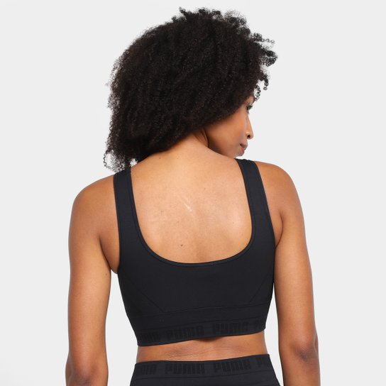 Top Puma Cropped Evoknit Média Sustentação