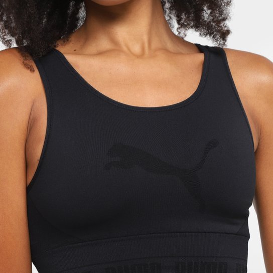 Top Puma Cropped Evoknit Média Sustentação