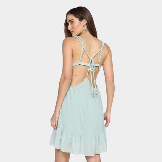 Vestido Curto All's Evasê Decote V