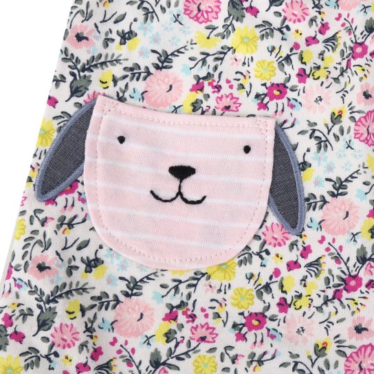 Vestido Infantil GAP Floral Bichinhos