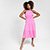 Vestido Longo Eagle Rock Core Feminino - Pink